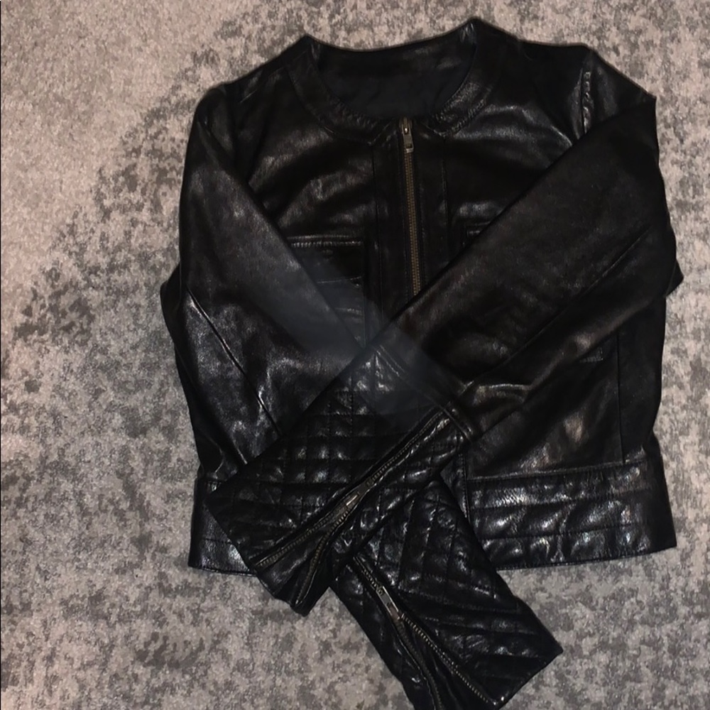 real leather jacket Trouve